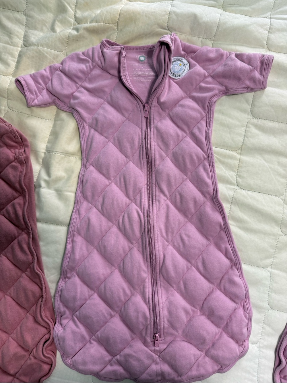 Dreamland Baby Pink Quilted Baby Sleep Sack - Zipper Front